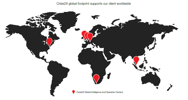 Crisis24 global footprint supports our clients worldwide