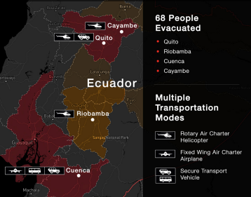 Evacuation Map Quito, Ecuador