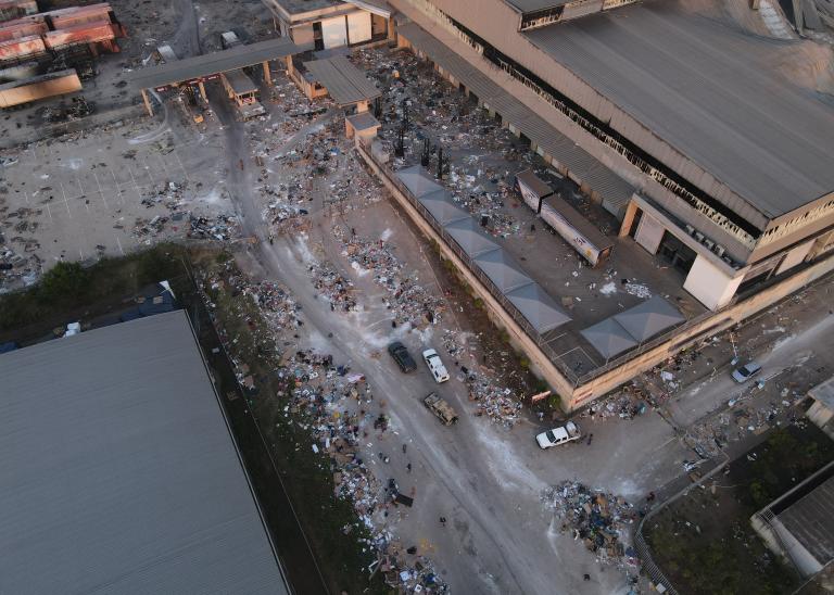 Violent riots in Durban, South Africa