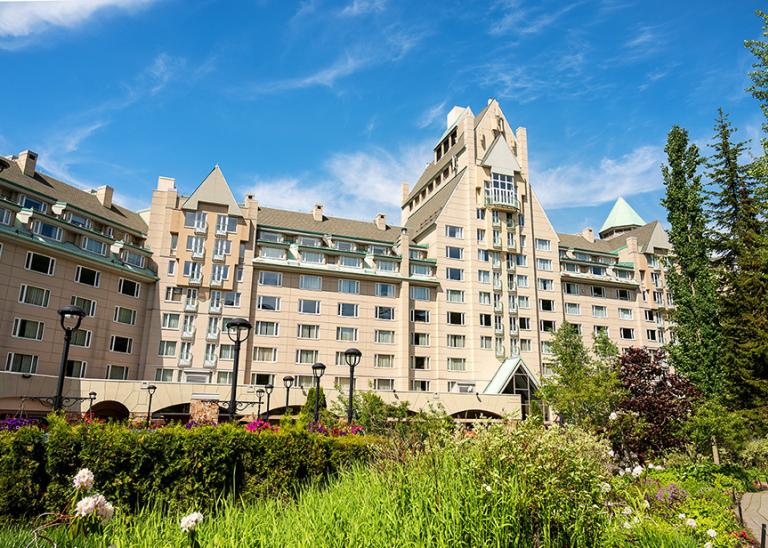 Front of the Whistler Chateau Fairmont in Canada