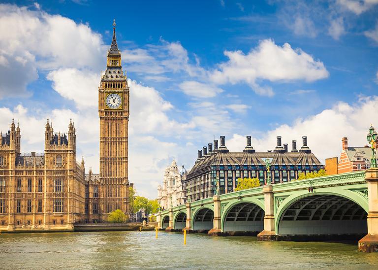 Big Ben and London Bridge skyline