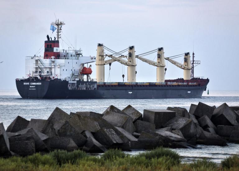 Sierra Leone-flagged cargo ship Razoni carrying Ukrainian grain
