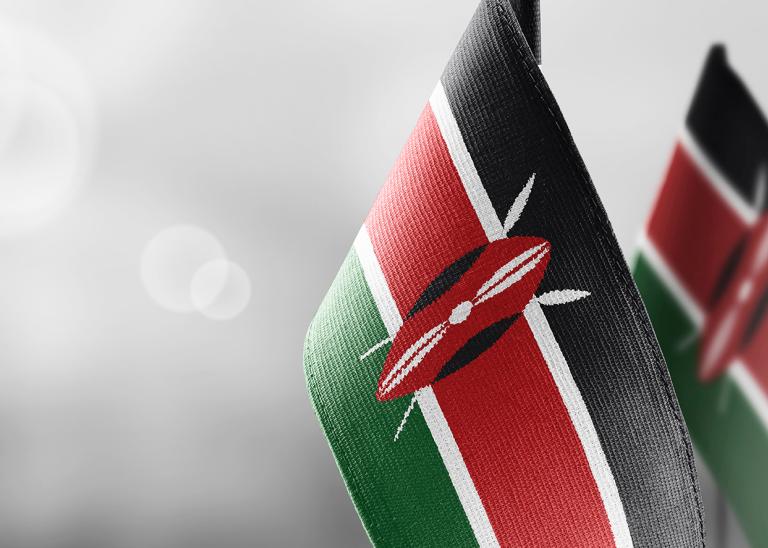 two flags of Kenya