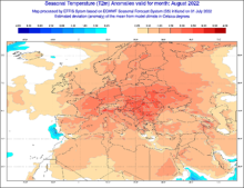 EFFIS August Temperature Anomalies